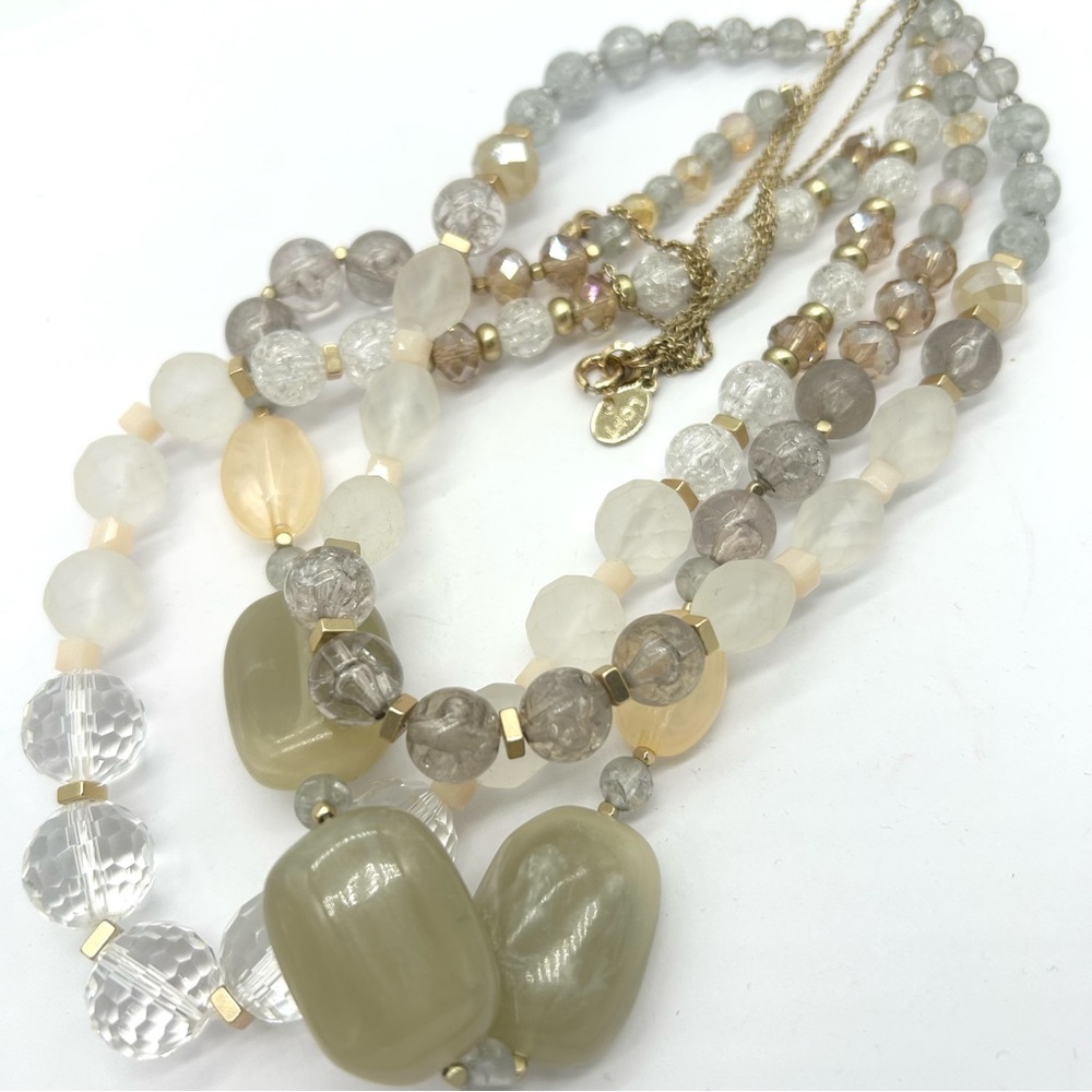 LOFT 3-Strand Beaded Necklace - Picture 2 of 3